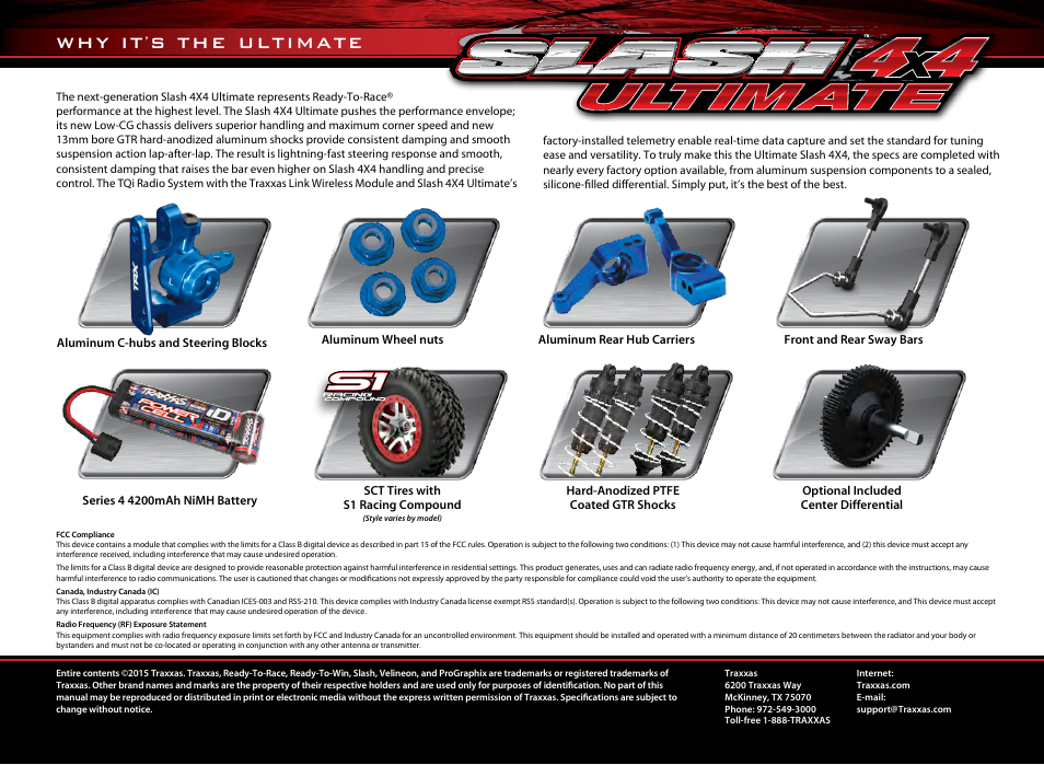 Why it, S the ultimate | Traxxas 68077-1 User Manual | Page 3 / 40