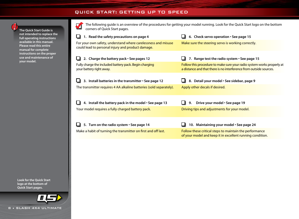 Quick start: getting up to speed | Traxxas 68077-1 User Manual | Page 8 / 40