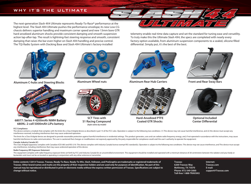 Why it, S the ultimate | Traxxas 6809L User Manual | Page 3 / 39