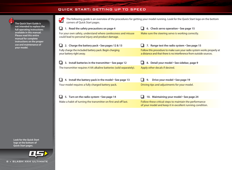 Quick start: getting up to speed | Traxxas 6809L User Manual | Page 8 / 39