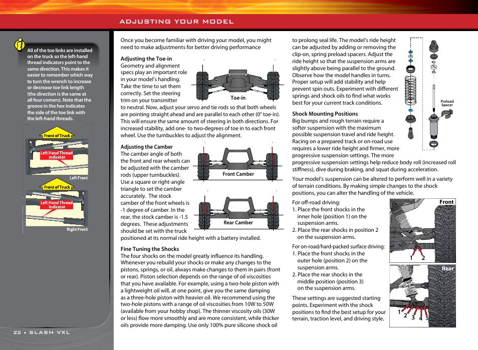 Adjusting your model | Traxxas 58076-1 User Manual | Page 22 / 32