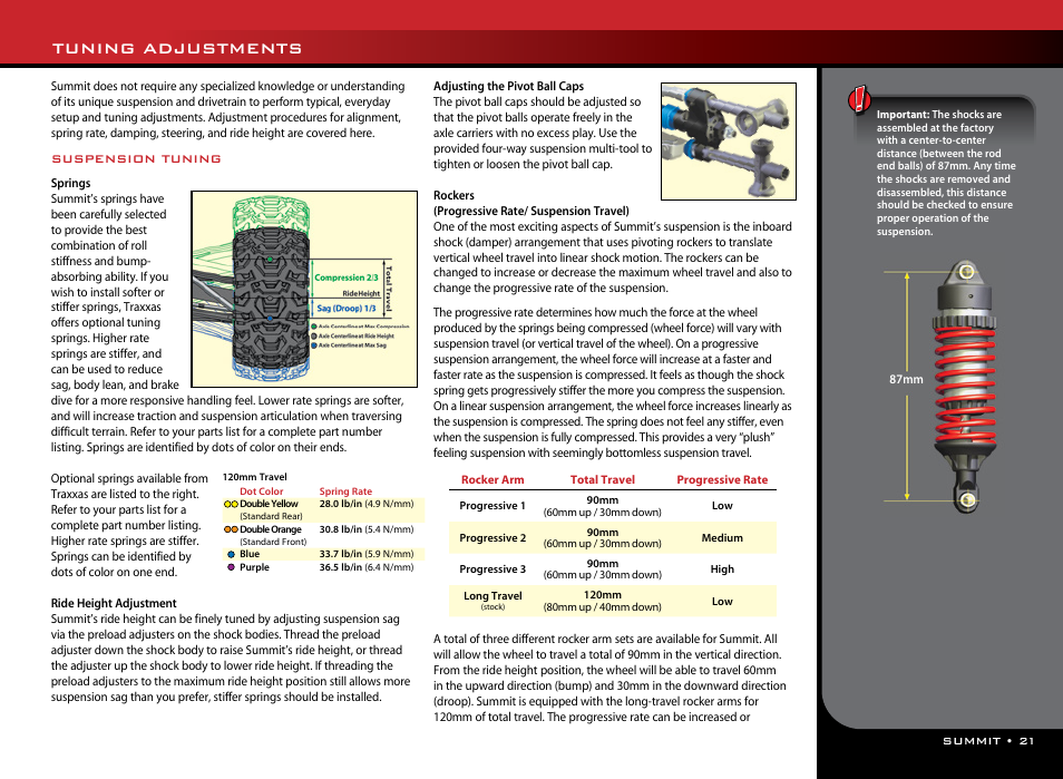 Tuning adjustments | Traxxas 56076-1 User Manual | Page 21 / 34