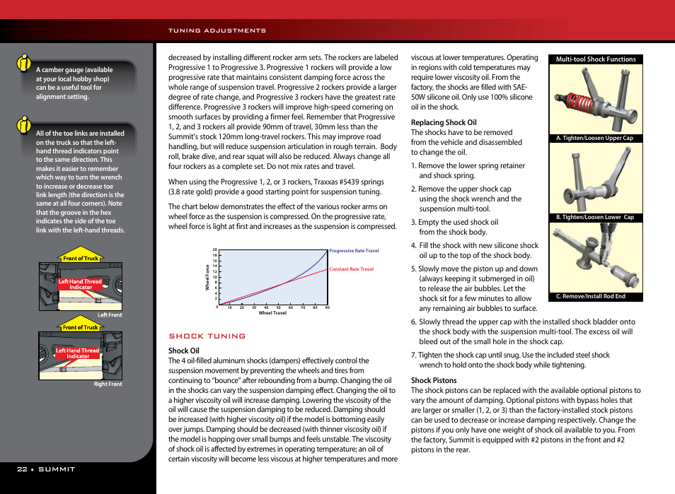 Shock tuning | Traxxas 56076-1 User Manual | Page 22 / 34