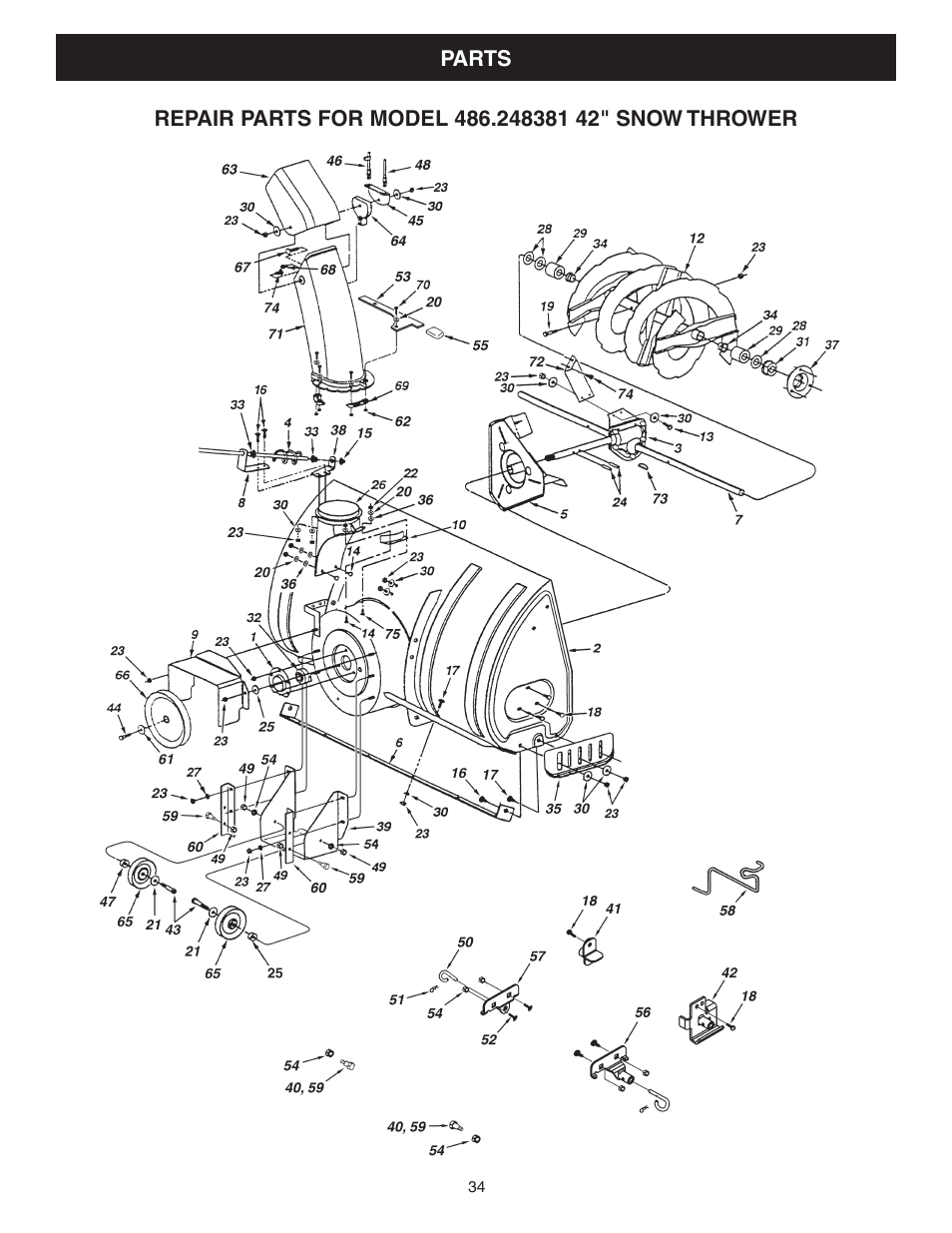 Craftsman 486.248381 User Manual | Page 34 / 40