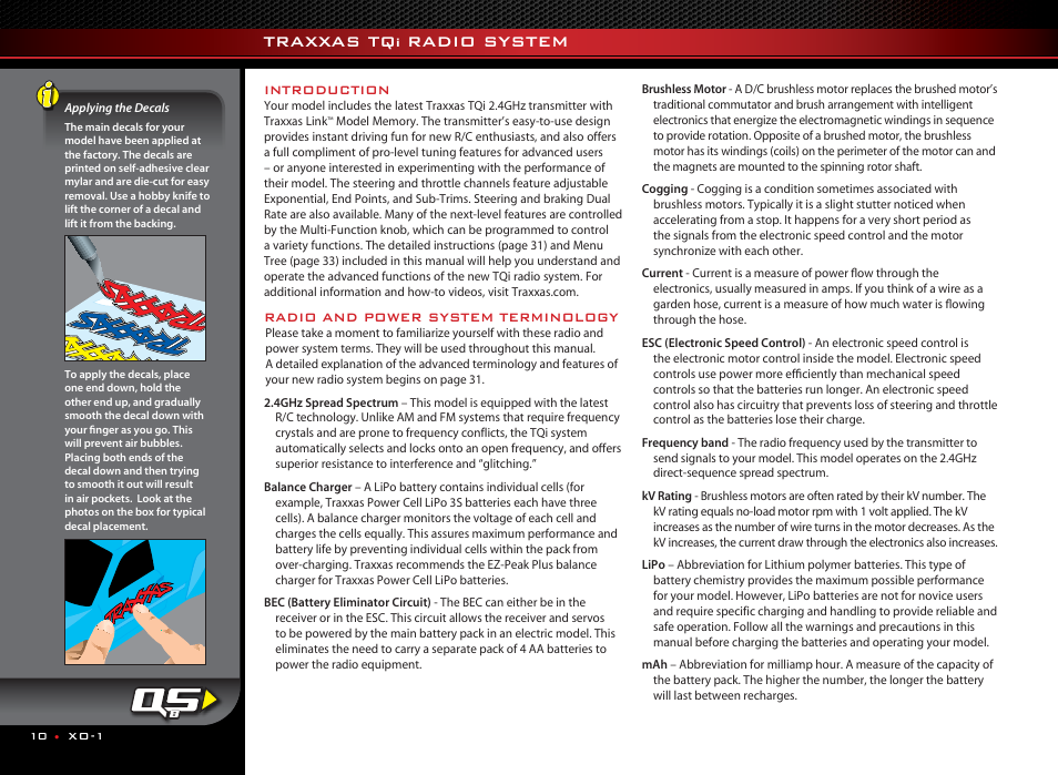 Traxxas tq, Radio system | Traxxas 64077 User Manual | Page 10 / 36