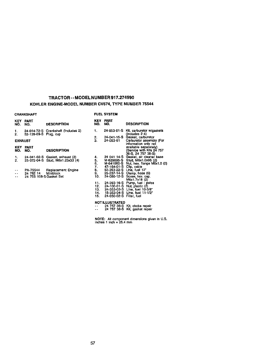 Craftsman 917.274990 User Manual | Page 57 / 60