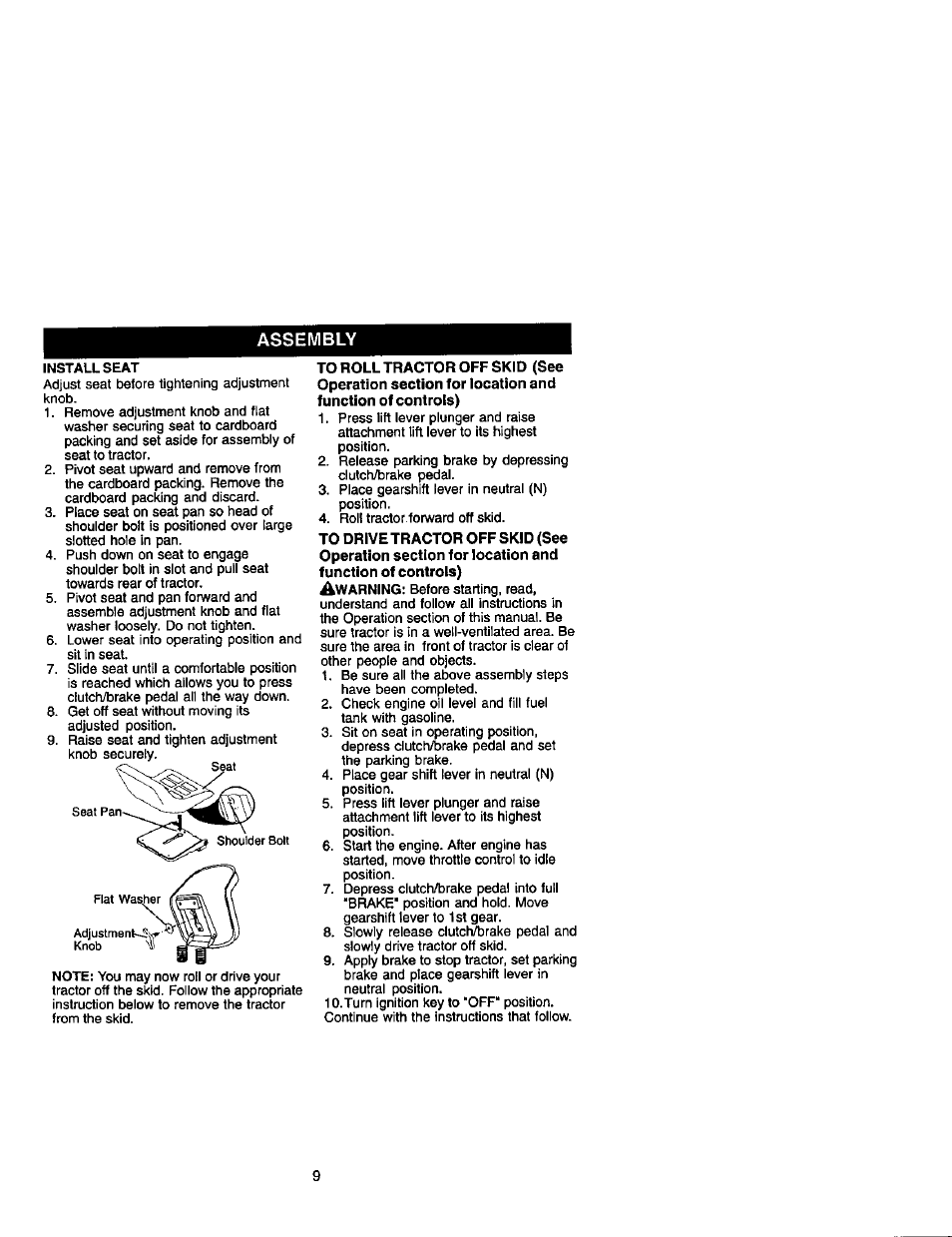 Assembly | Craftsman 917.274990 User Manual | Page 9 / 60
