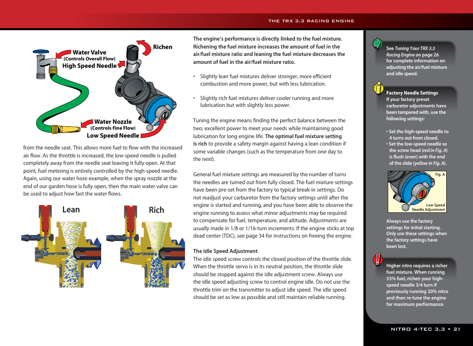 Lean rich | Traxxas 48077 User Manual | Page 21 / 40