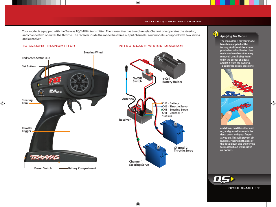 Traxxas tq, 4ghz radio system | Traxxas 44054-1 User Manual | Page 9 / 34