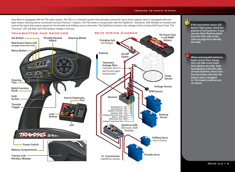 Traxxas tq, Radio system | Traxxas 53097-1 User Manual | Page 9 / 48