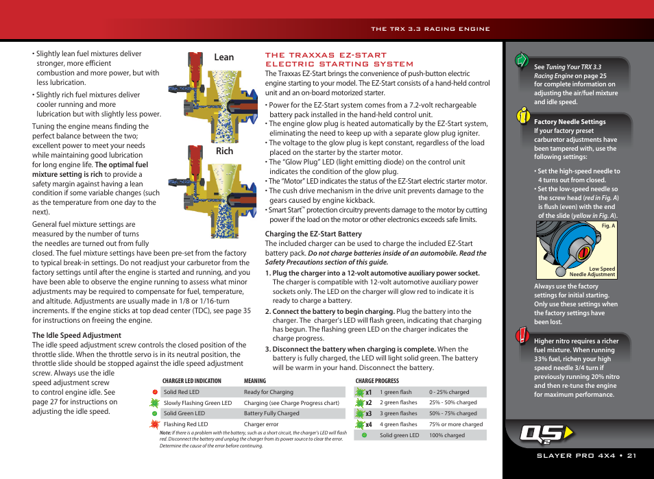 Lean rich | Traxxas 59076-1 User Manual | Page 21 / 44