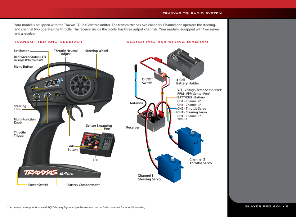 Traxxas tq, Radio system | Traxxas 59076-1 User Manual | Page 9 / 44