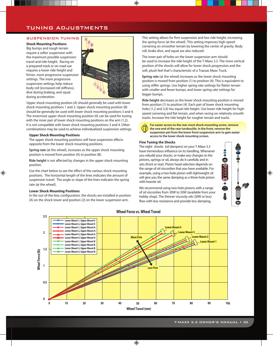 Tuning adjustments | Traxxas 49077 User Manual | Page 23 / 32