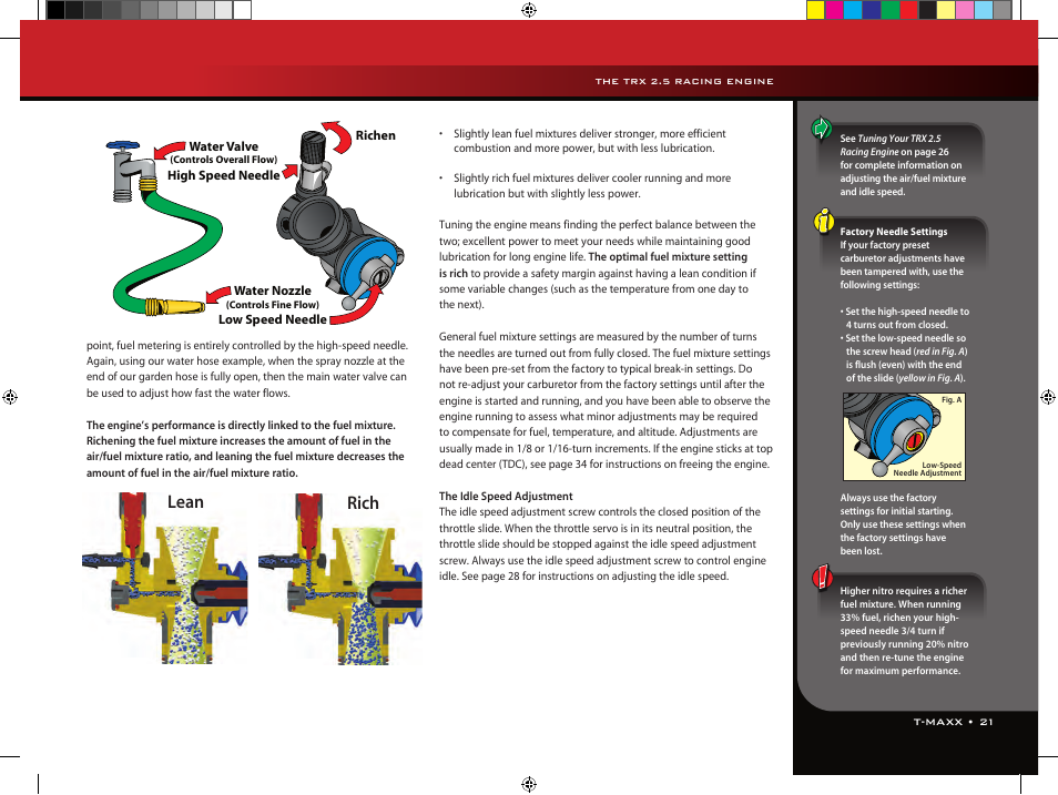 Lean rich | Traxxas 49104-1 User Manual | Page 21 / 36