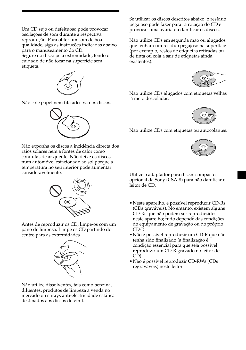 3notas sobre cd | Sony CDX-M700R User Manual | Page 129 / 212