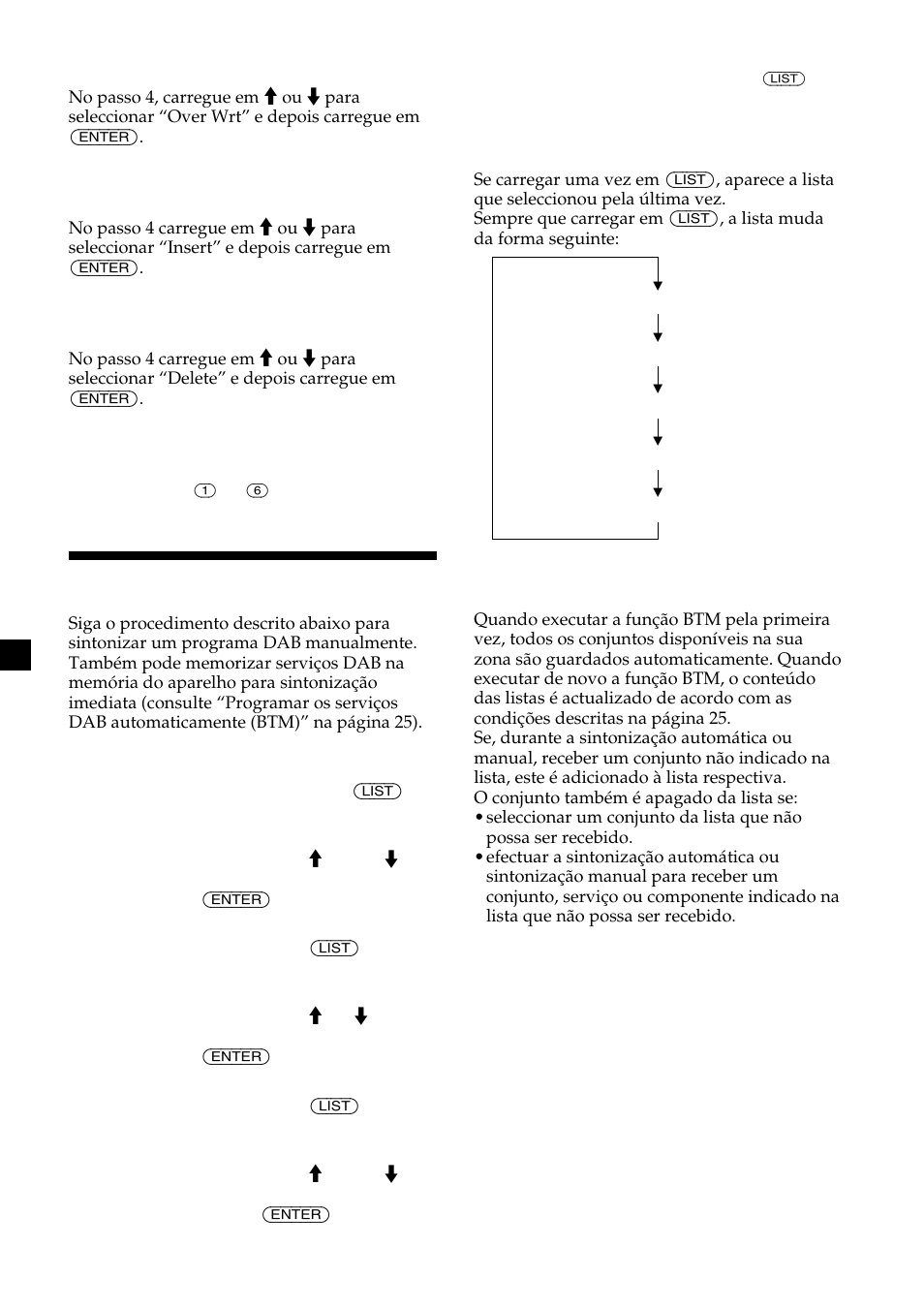 Ouvir um programa dab | Sony CDX-M700R User Manual | Page 152 / 212