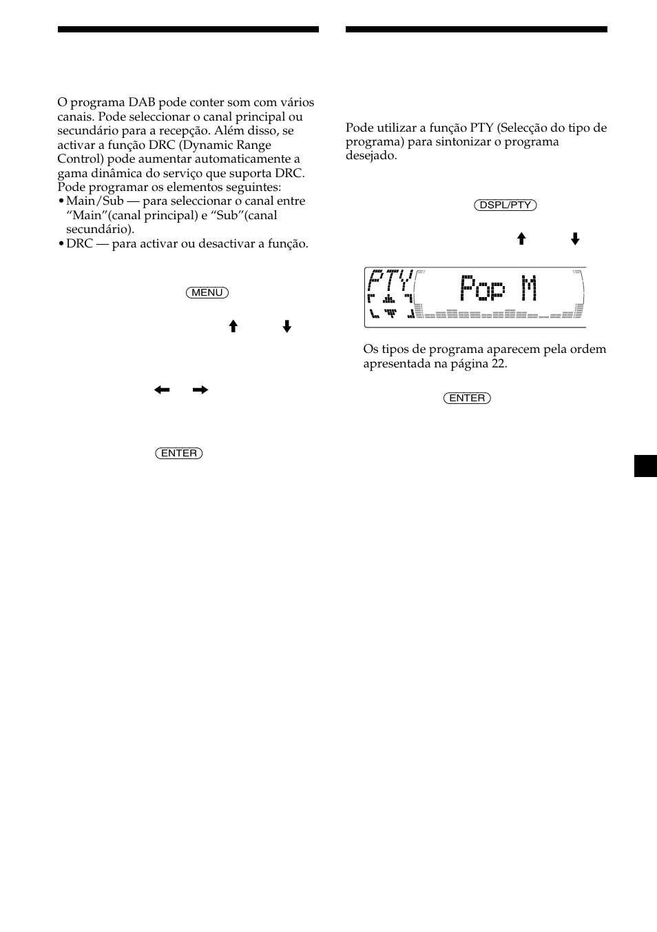 Programações para recepção de áudio | Sony CDX-M700R User Manual | Page 153 / 212
