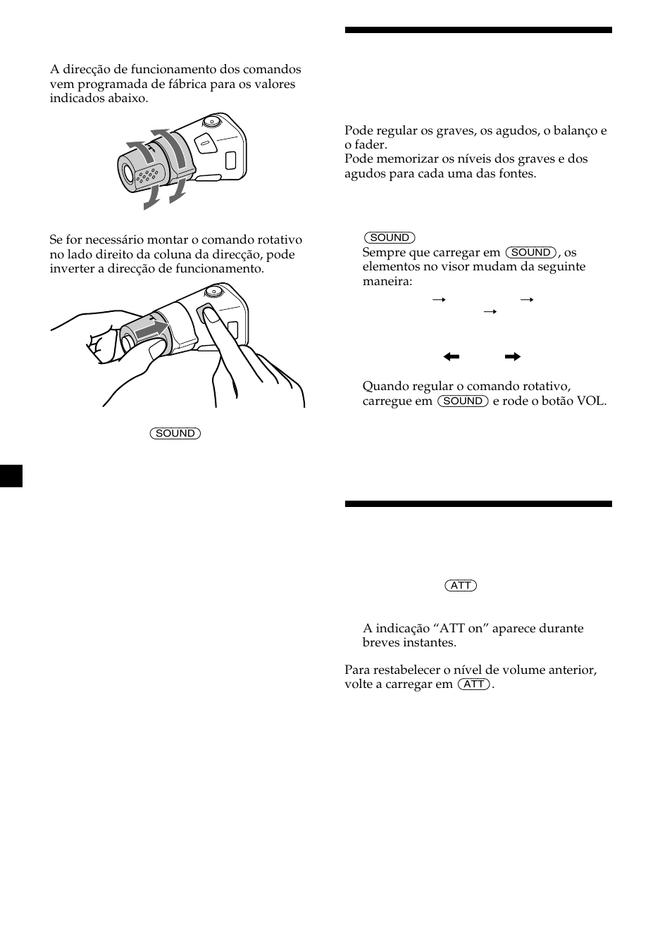 Regulação das características de som, Redução do som ao mínimo | Sony CDX-M700R User Manual | Page 160 / 212