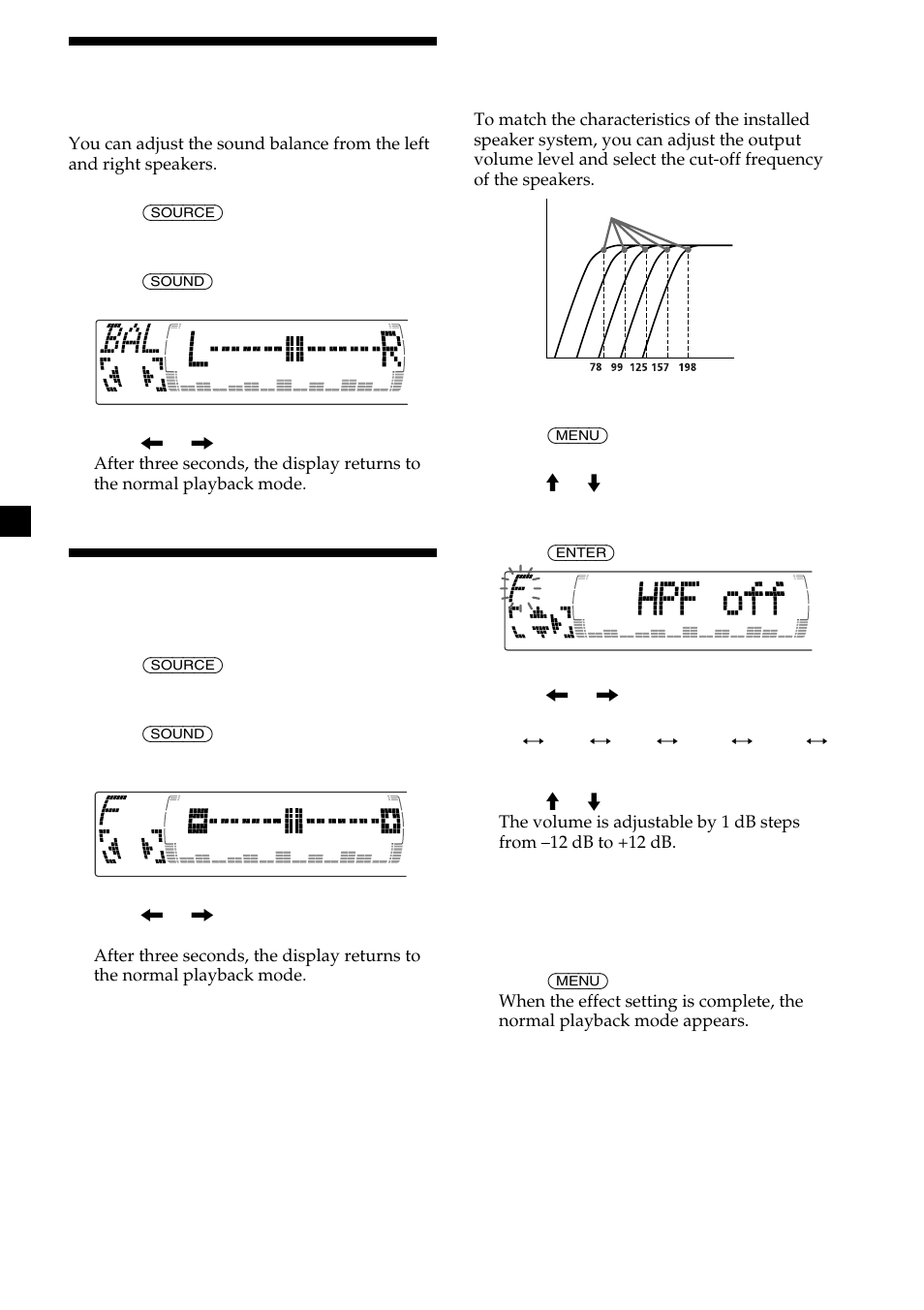 Adjusting the balance (bal), Adjusting the front and rear fader | Sony CDX-M700R User Manual | Page 30 / 212
