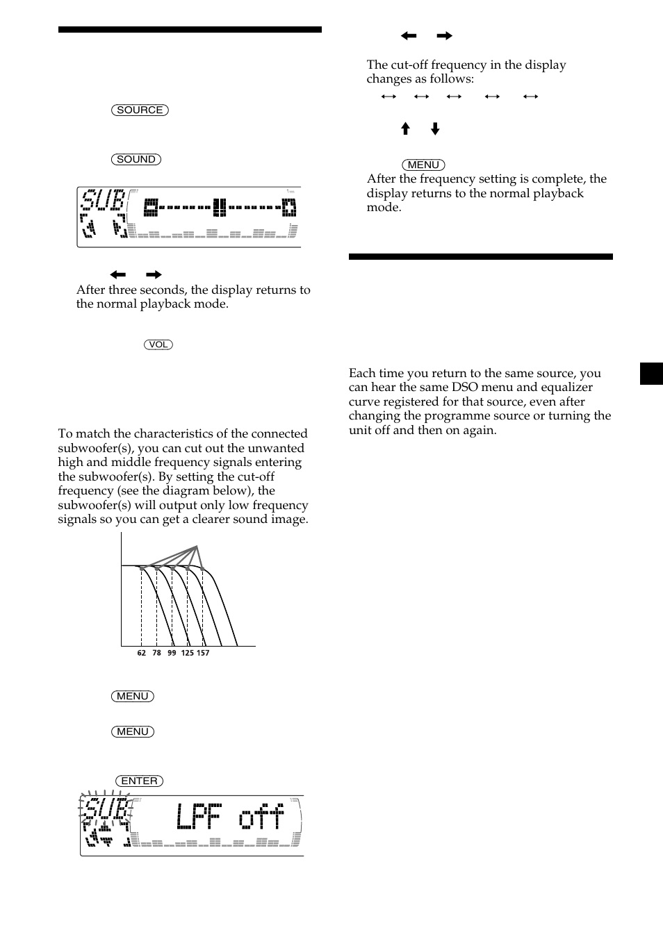 31 adjusting the volume of the subwoofer(s) | Sony CDX-M700R User Manual | Page 31 / 212