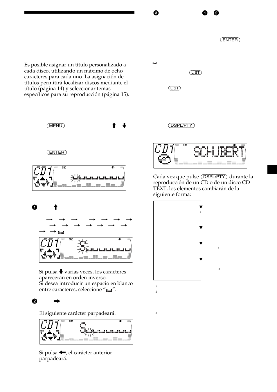 13 asignación de títulos a los discos compactos | Sony CDX-M700R User Manual | Page 55 / 212