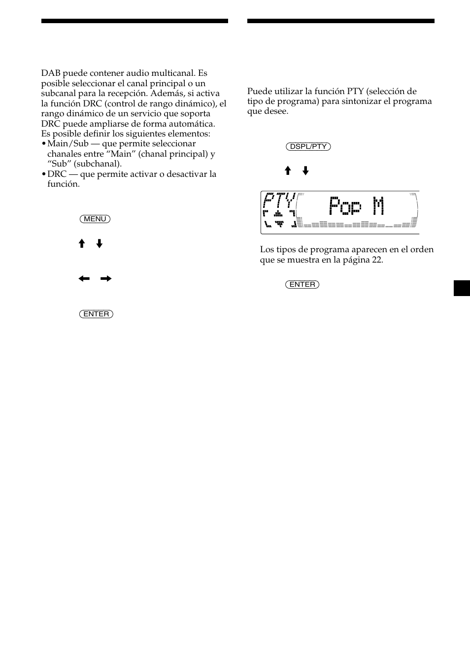 27 ajustes de recepción de audio | Sony CDX-M700R User Manual | Page 69 / 212
