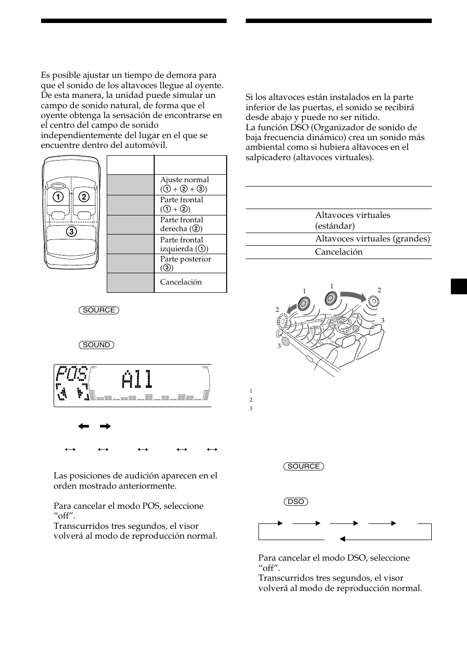 29 selección de la posición de audición, Selección de un menú de sonido de baja frecuencia | Sony CDX-M700R User Manual | Page 71 / 212
