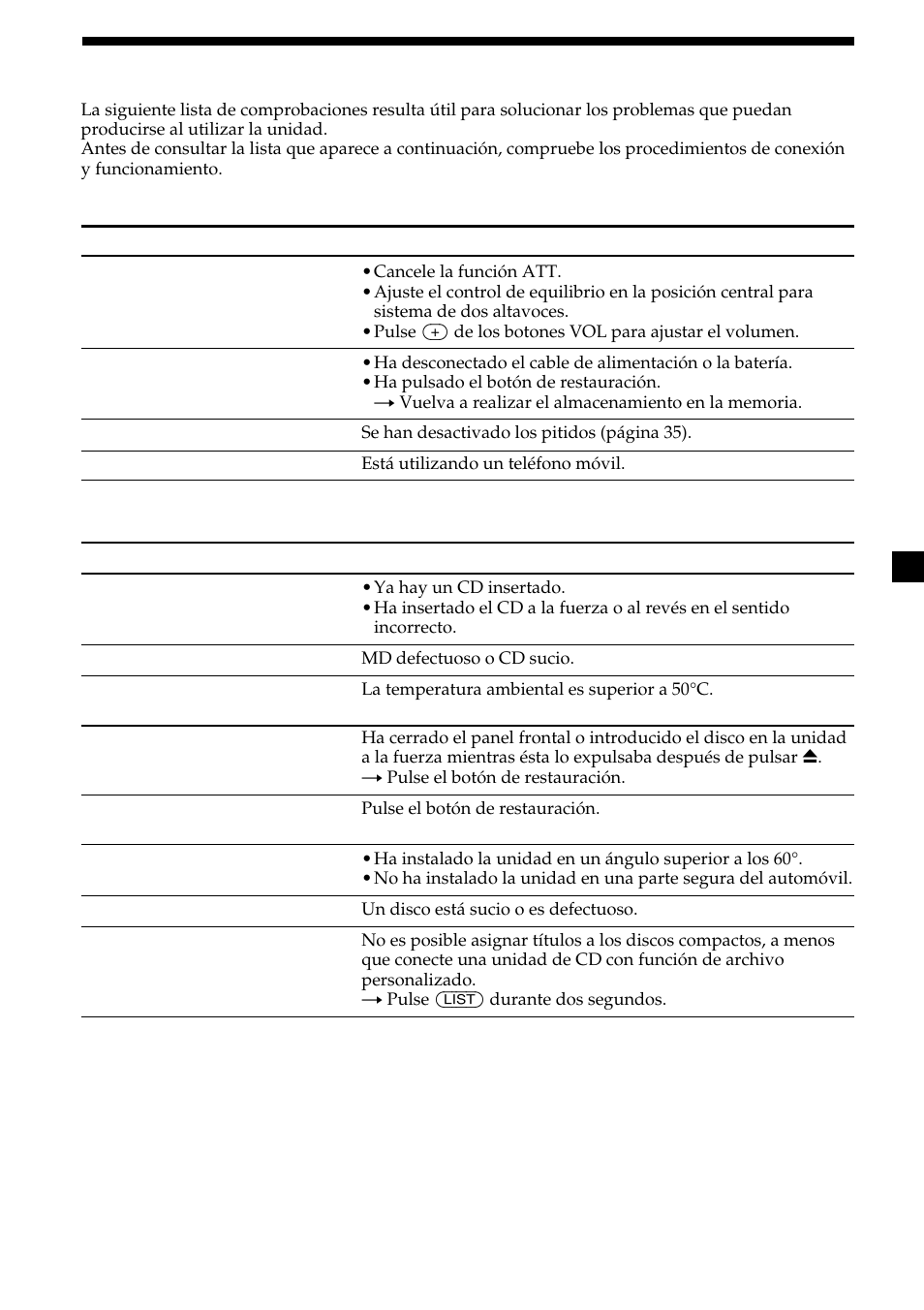 41 guía de solución de problemas | Sony CDX-M700R User Manual | Page 83 / 212