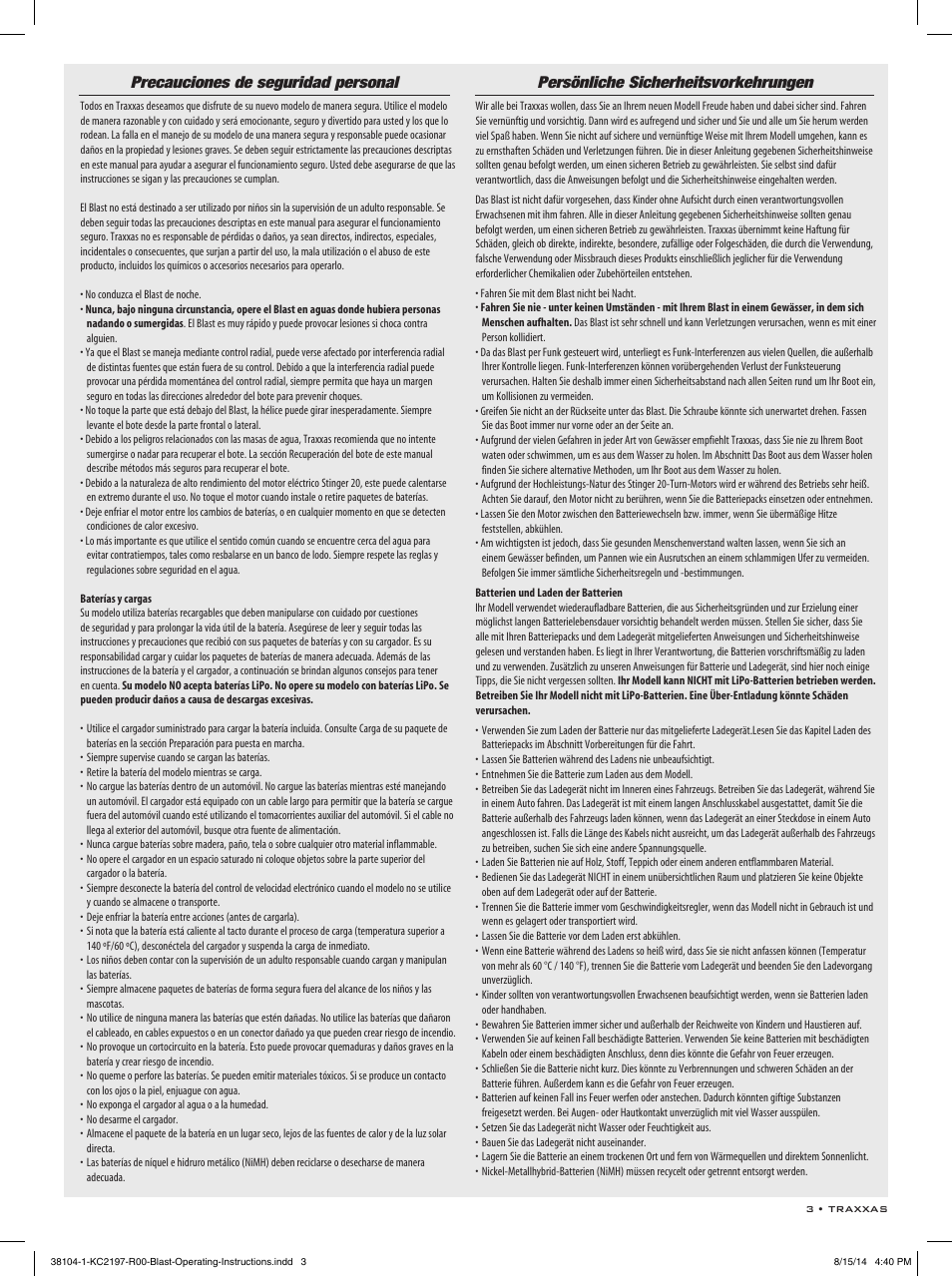 Traxxas 38104-1 User Manual | Page 3 / 16