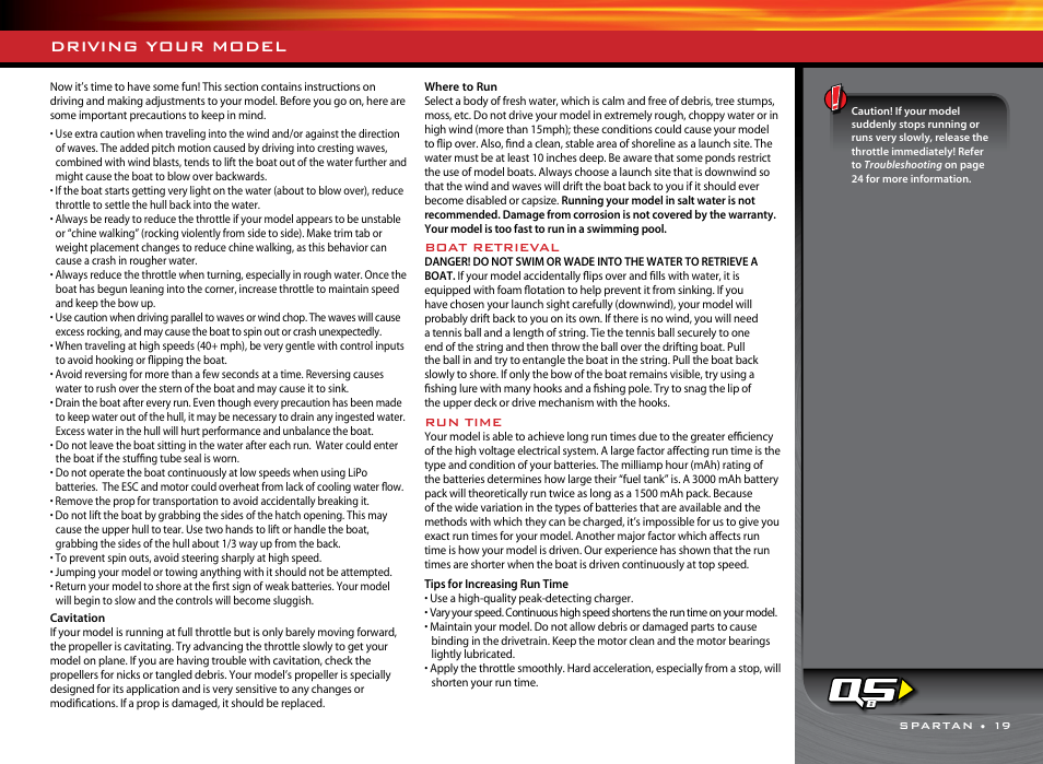 Driving your model | Traxxas 57076-1 User Manual | Page 19 / 30