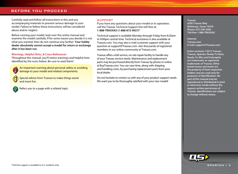 Before you proceed | Traxxas 57076-1 User Manual | Page 3 / 30