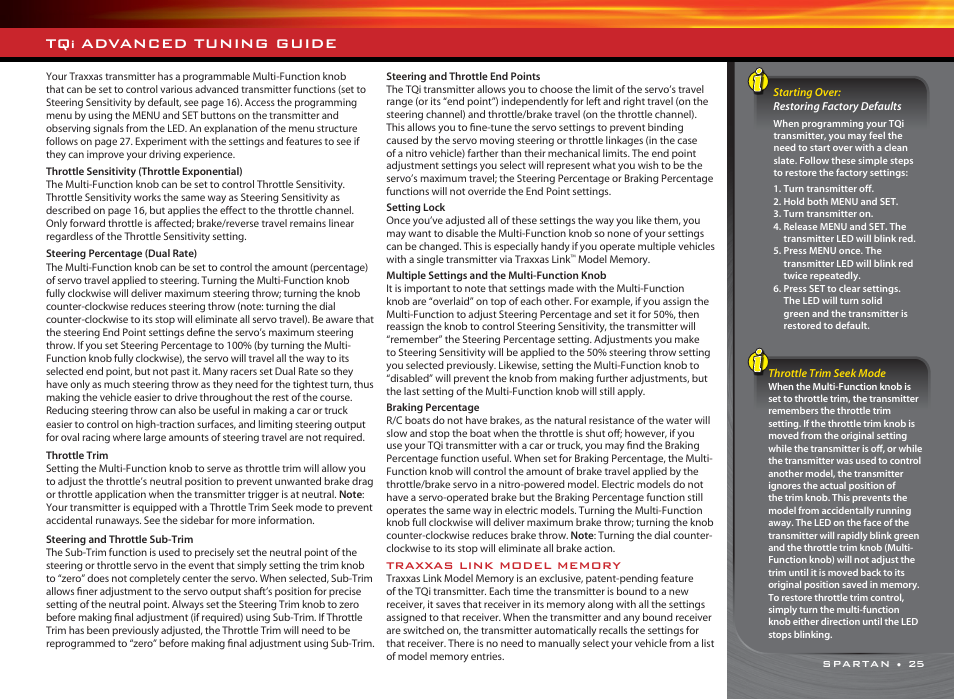 Advanced tuning guide | Traxxas 5709L User Manual | Page 25 / 30