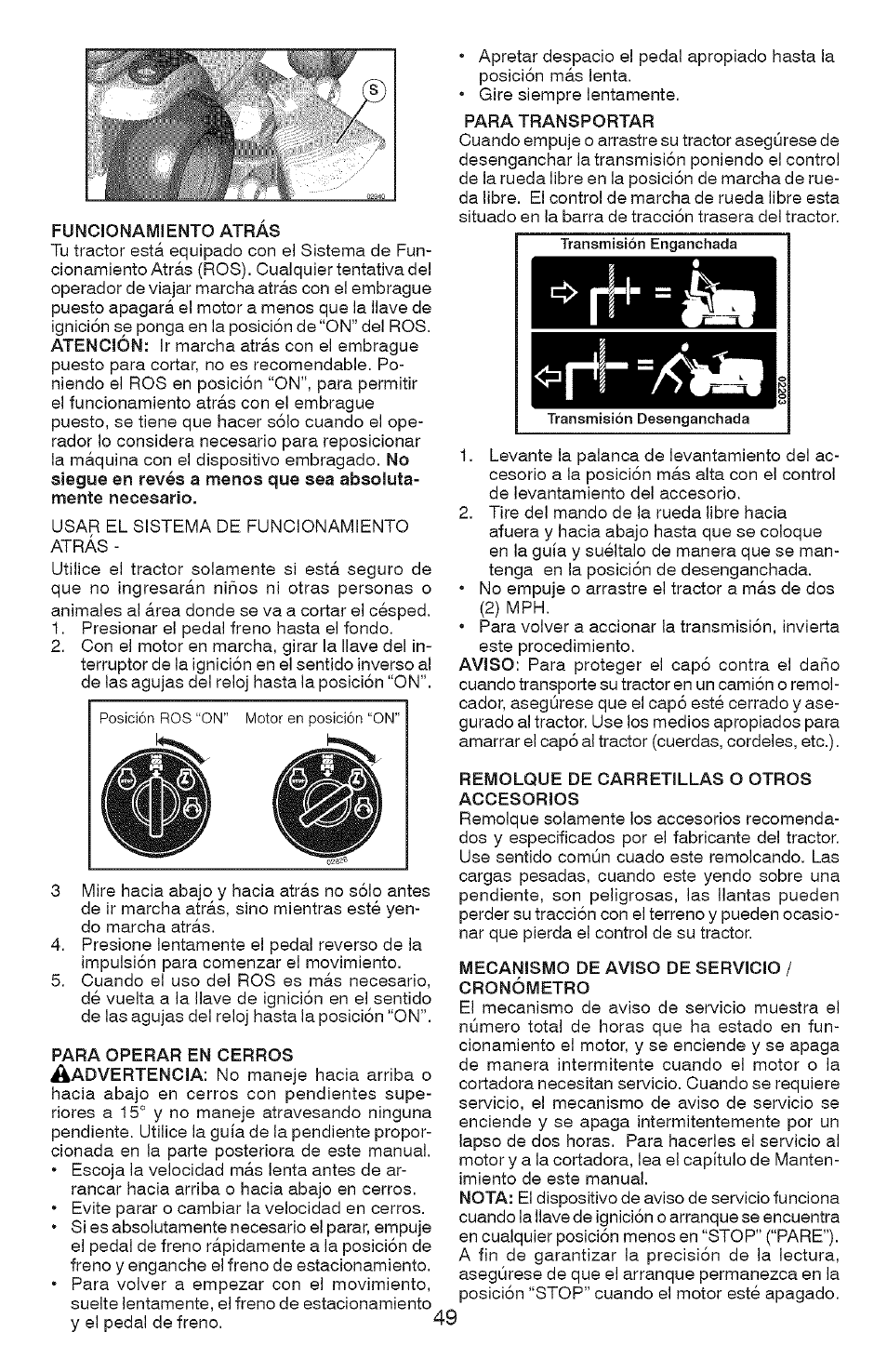 Craftsman YS 4500 917.28990 User Manual | Page 49 / 68