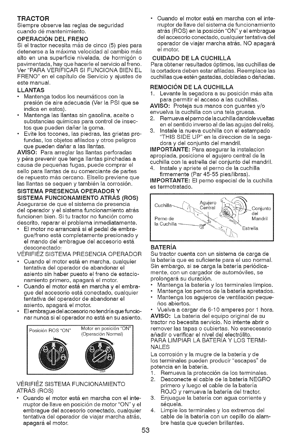 Tractor | Craftsman YS 4500 917.28990 User Manual | Page 53 / 68