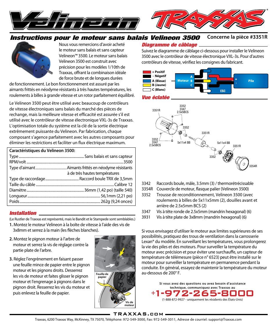 Traxxas 3351R User Manual | Page 2 / 4