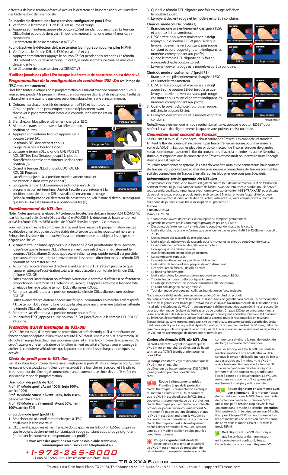 Traxxas 3370 VXL-3m ESC User Manual | Page 4 / 8