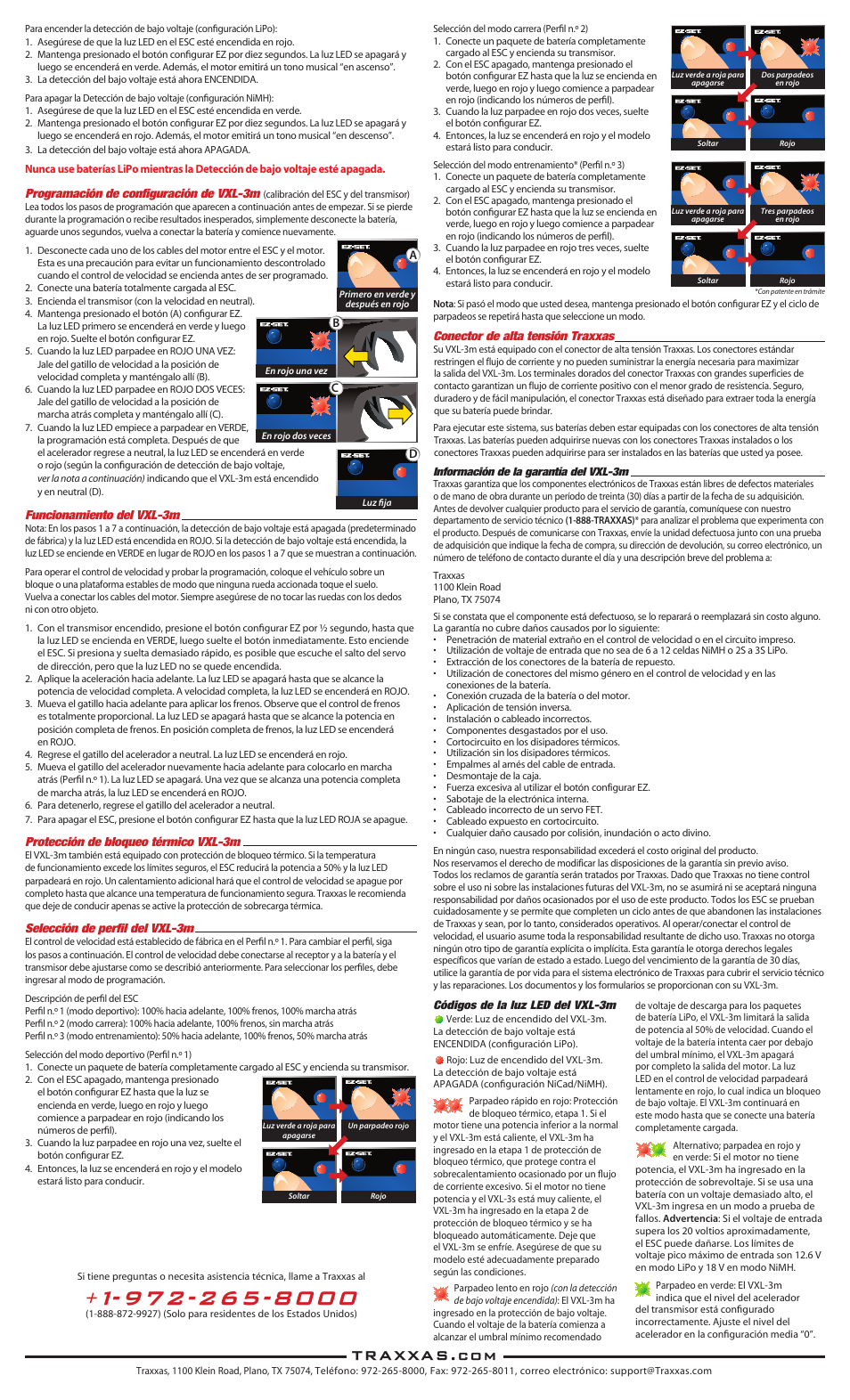 Traxxas 3370 VXL-3m ESC User Manual | Page 6 / 8