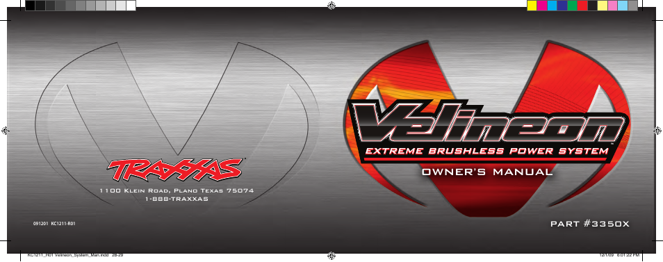 Traxxas 3351 Velineon 3500 User Manual | 28 pages