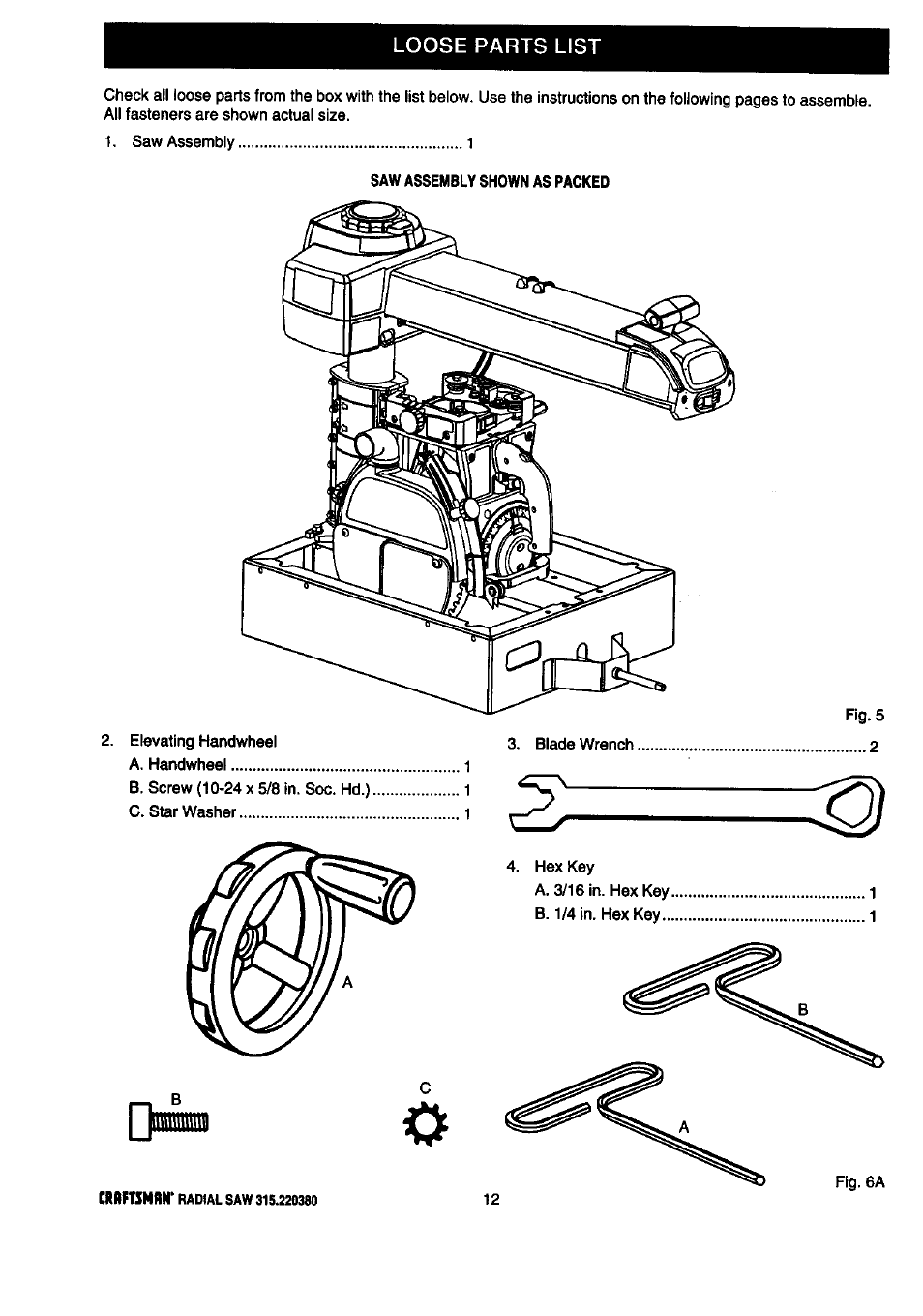 Craftsman 315.220380 User Manual | Page 12 / 82