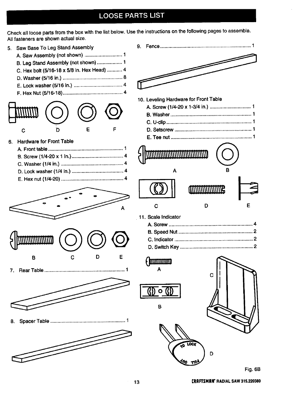 Inrotf | Craftsman 315.220380 User Manual | Page 13 / 82