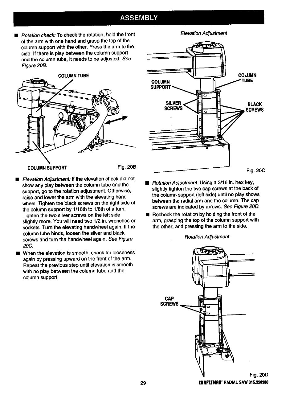 Assembly | Craftsman 315.220380 User Manual | Page 29 / 82