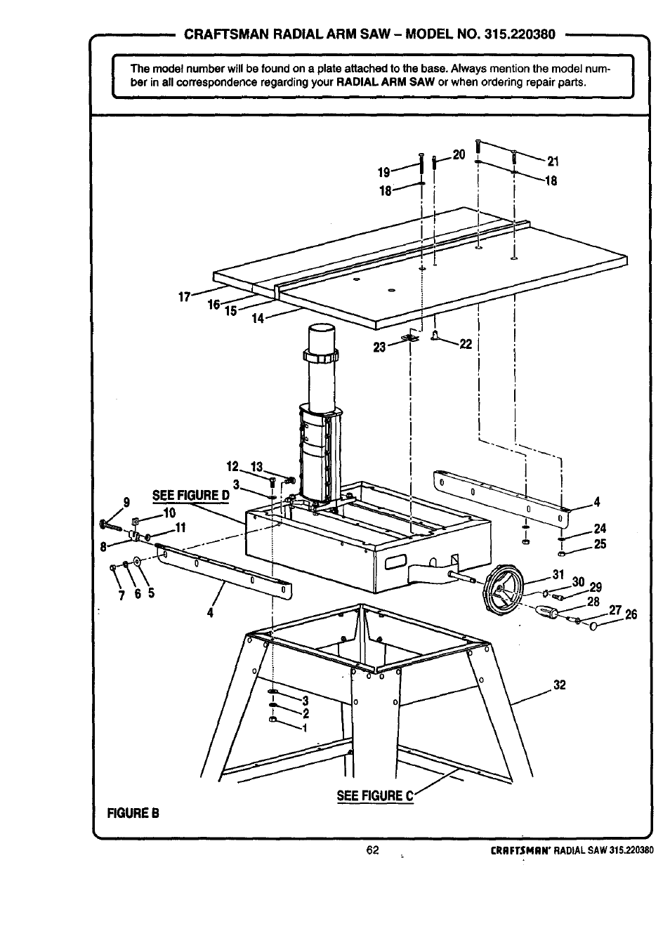 Craftsman 315.220380 User Manual | Page 62 / 82