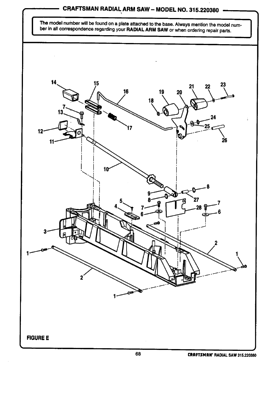 Rgure e | Craftsman 315.220380 User Manual | Page 68 / 82