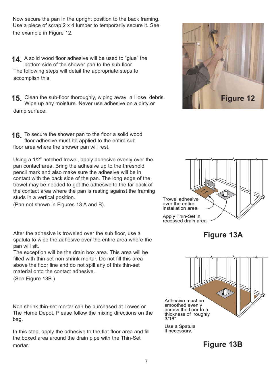 Figure 12, Figure 13a figure 13b | Trending Accessibility Multi-Piece (4836, 6033, 6036, 6048, 6060) User Manual | Page 7 / 14