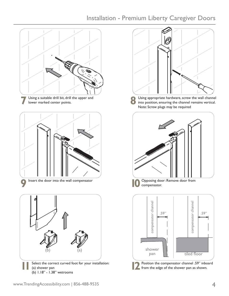 Trending Accessibility PREMIUM LIBERTY CAREGIVER DOORS User Manual | Page 4 / 8