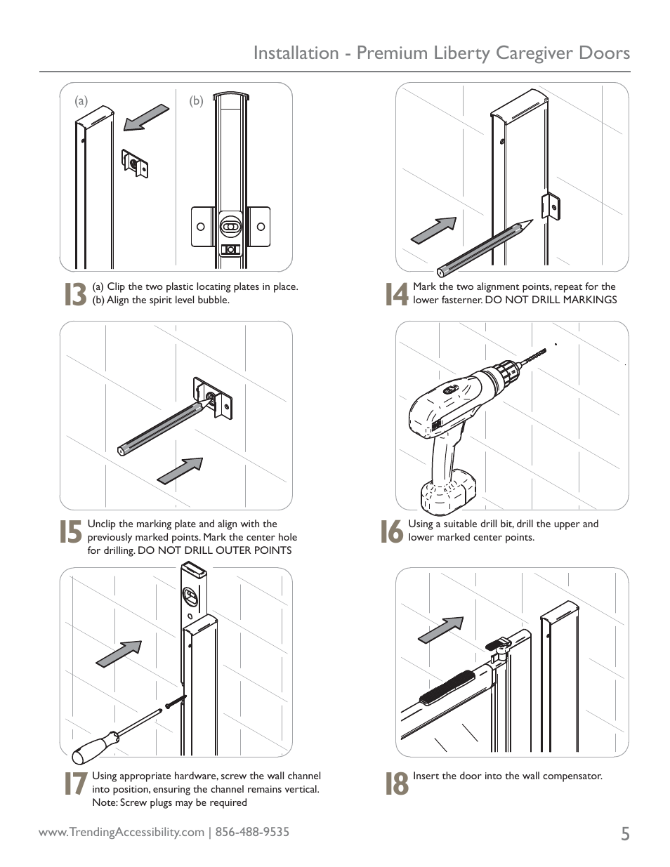 Trending Accessibility PREMIUM LIBERTY CAREGIVER DOORS User Manual | Page 5 / 8