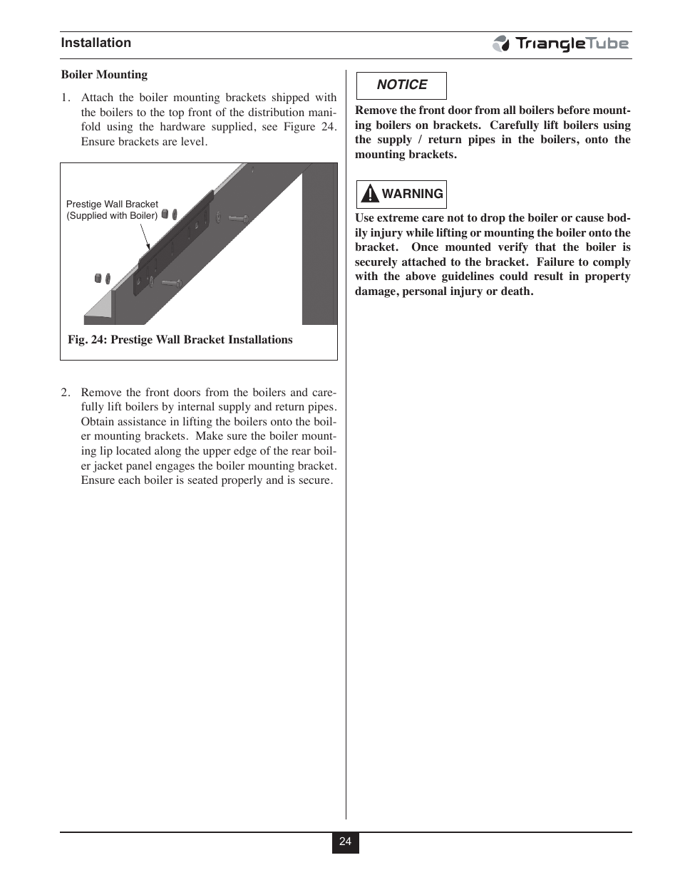 TriangleTube Prestige Cascade System User Manual | Page 27 / 64