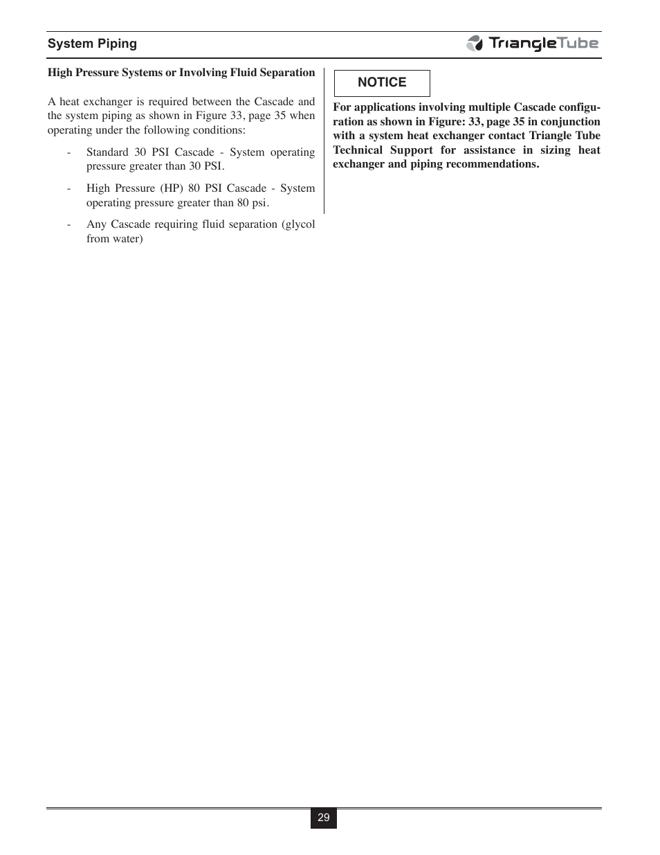 TriangleTube Prestige Cascade System User Manual | Page 32 / 64