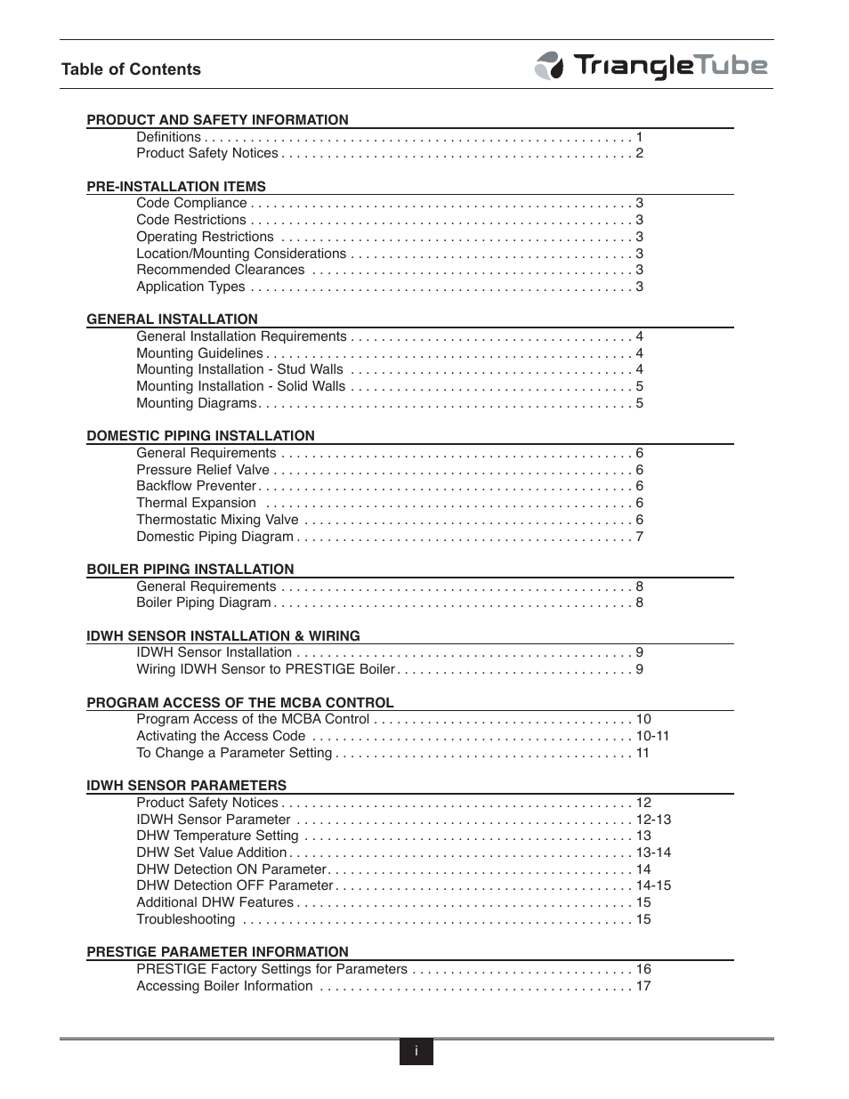 TriangleTube Mini Smart User Manual | Page 2 / 23