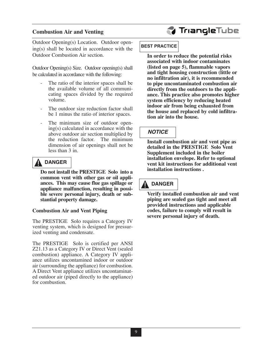 TriangleTube 110 Solo User Manual | Page 15 / 79